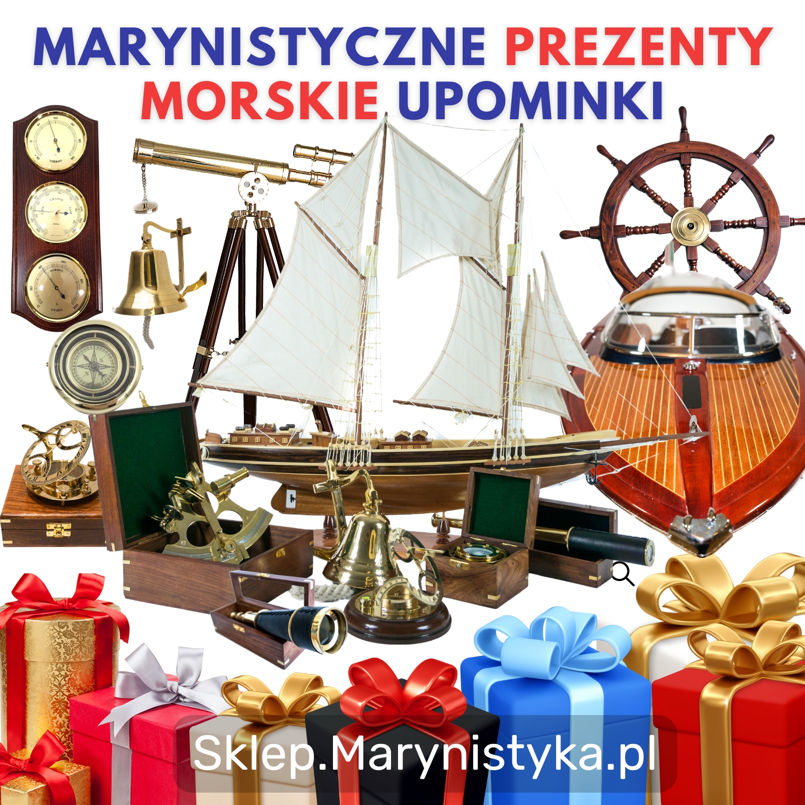 marynistyczne prezenty, morskie upominki, żeglarskie podarunki